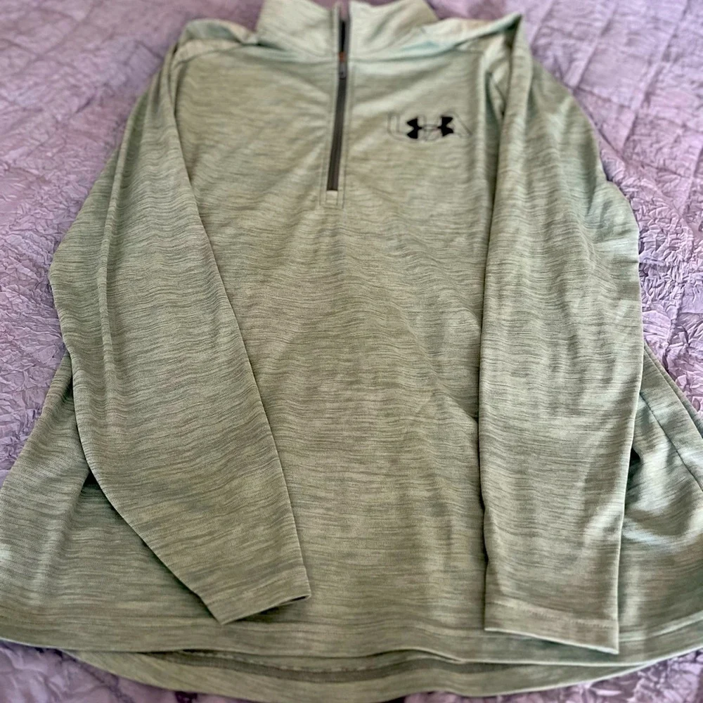 Under Armour Green Quarter-Zip Pullover Mens XL